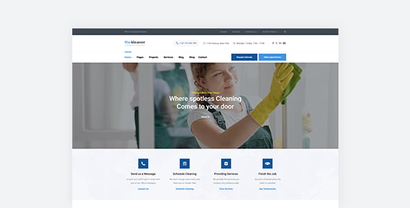 The Kleaner WordPress theme for Industrial Cleaning Companies