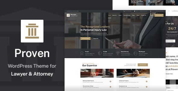 Proven WordPress Theme for Lawyer & Attorney