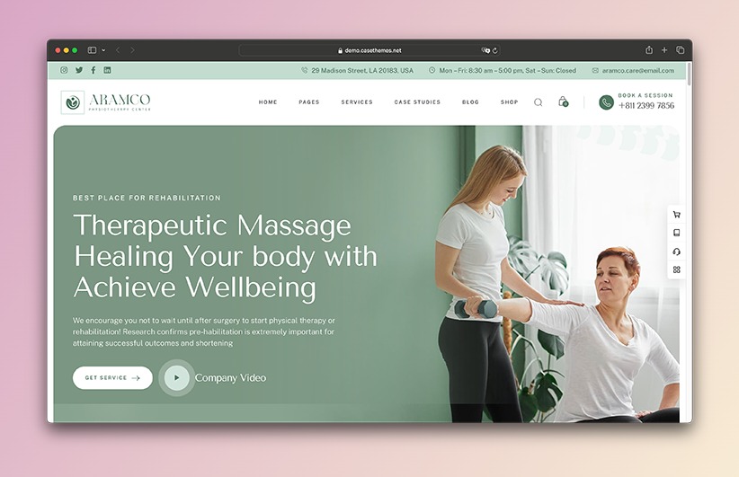 Aramco WordPress theme