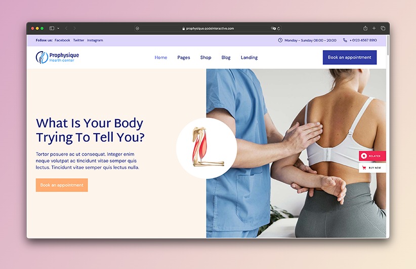 ProPhysique WordPress theme