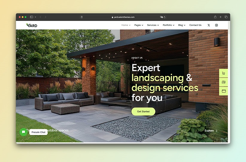 Yard WordPress theme
